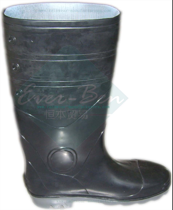 PVC 016 - Black PVC safety shoes PVC Boots